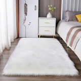 Large Shaggy Faux Fur Sheepskin Rug (120x180cm) - Fansee Australia