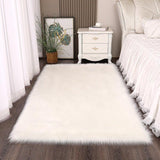 Large Shaggy Faux Fur Sheepskin Rug (120x180cm) - Fansee Australia