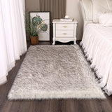 Large Shaggy Faux Fur Sheepskin Rug (120x180cm) - Fansee Australia