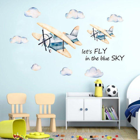 Lets Fly In The Sky Removable Wall Stickers For Nursery - Fansee Australia