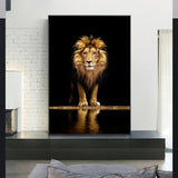 Lion in the Dark Wall Art Print (70x100cm) - Fansee Australia