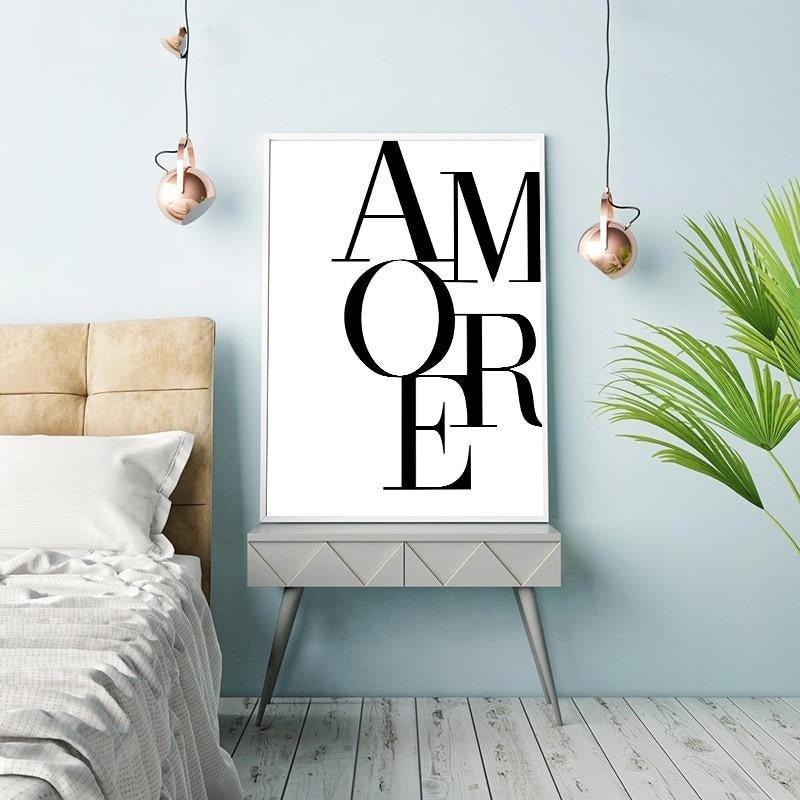 Love Message Canvas Wall Art Prints - Fansee Australia