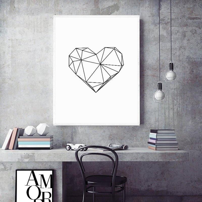 Love Message Canvas Wall Art Prints - Fansee Australia