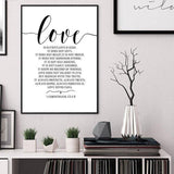 Love Message Canvas Wall Art Prints - Fansee Australia