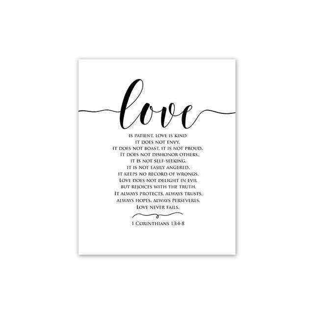 Love Message Canvas Wall Art Prints - Fansee Australia