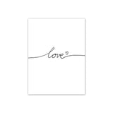 Love Message Canvas Wall Art Prints - Fansee Australia