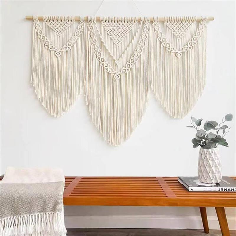 Lovingly Handmade Extra Large Wooden Macrame Wall Hanging - Fansee Australia