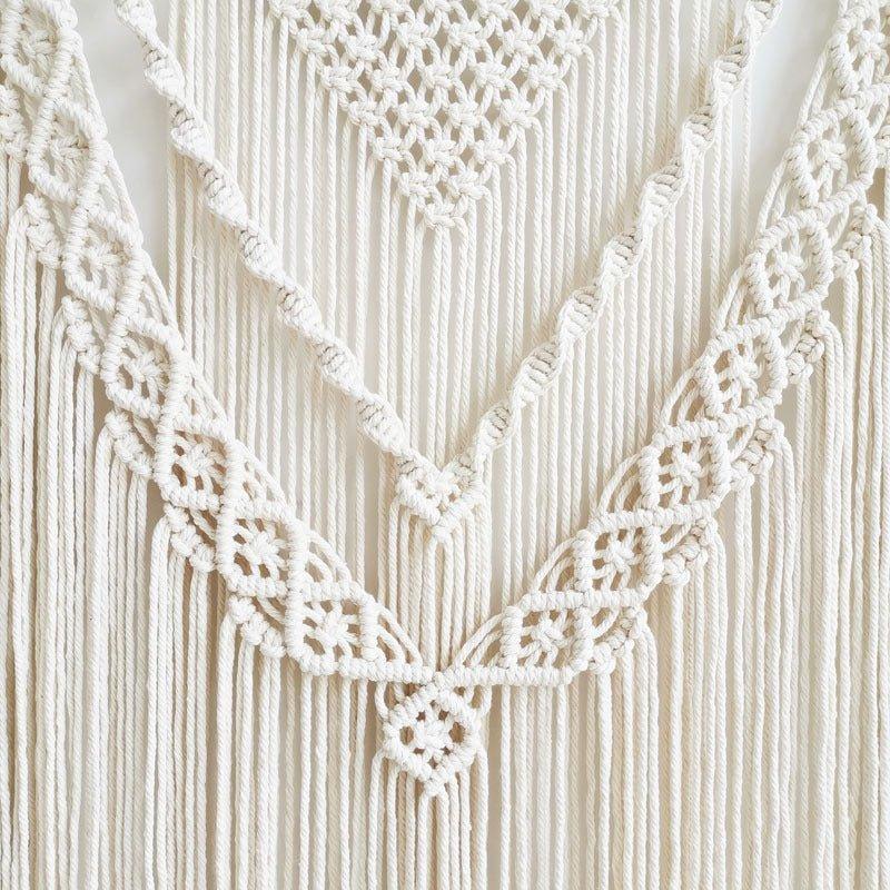 Lovingly Handmade Extra Large Wooden Macrame Wall Hanging - Fansee Australia