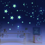 Luminous Stars Glow In Dark Wall Stickers - Fansee Australia