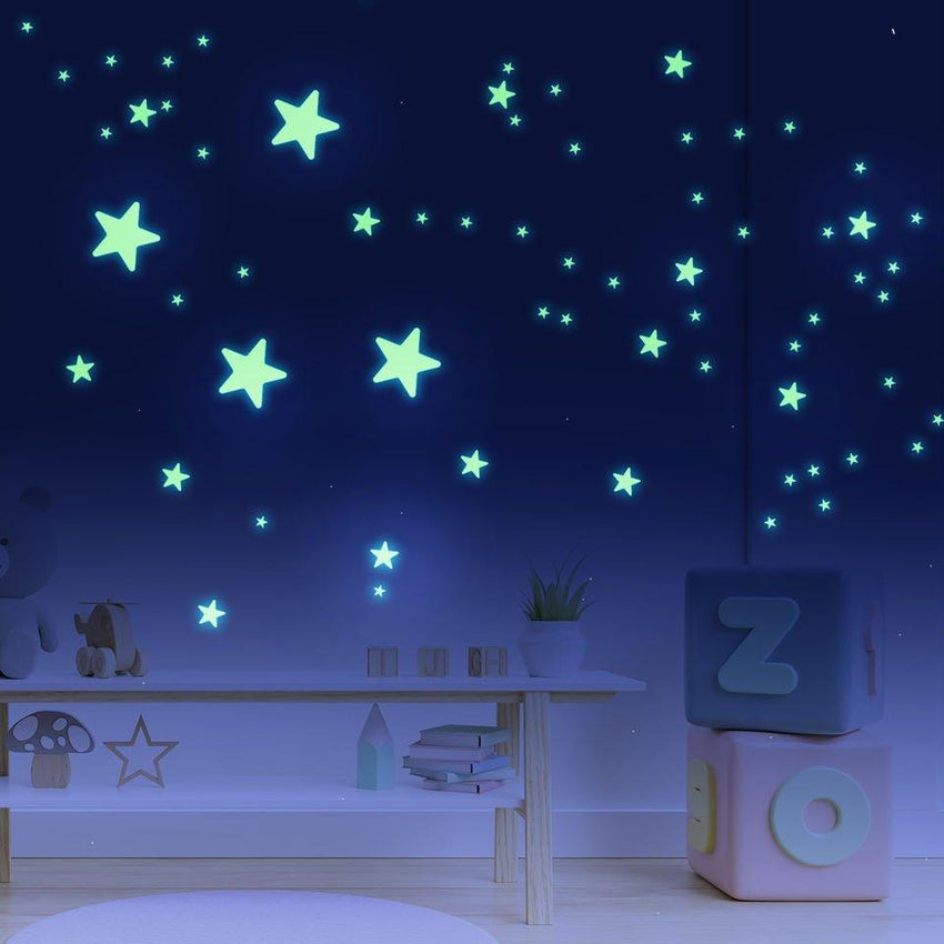 Luminous Stars Glow In Dark Wall Stickers - Fansee Australia