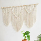 Luna Cascade – Triple Panel Macrame Wall Tapestry - Fansee Australia