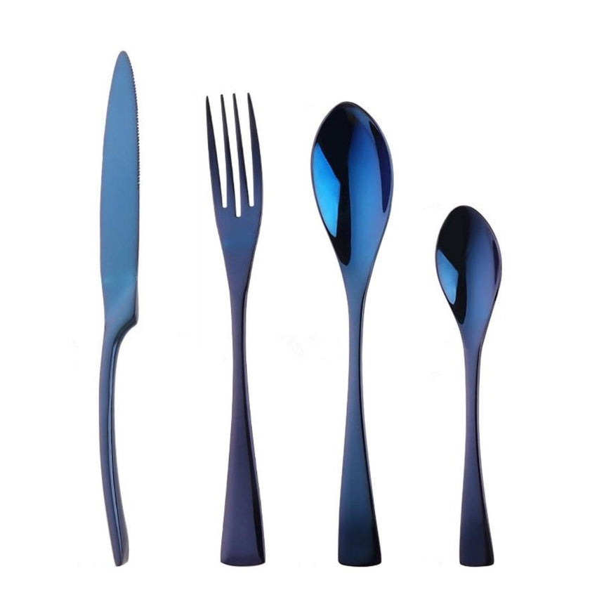 Luxurious Blue Cutlery Set (16 Piece Set) - Fansee Australia