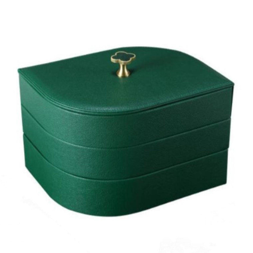 Luxurious Jewellery Box - Leaf Green - Fansee Australia