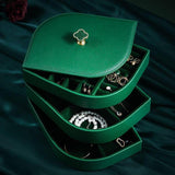 Luxurious Jewellery Box - Leaf Green - Fansee Australia