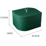 Luxurious Jewellery Box - Leaf Green - Fansee Australia