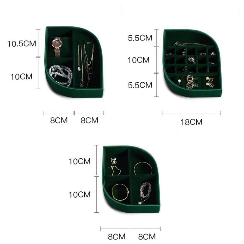 Luxurious Jewellery Box - Leaf Green - Fansee Australia