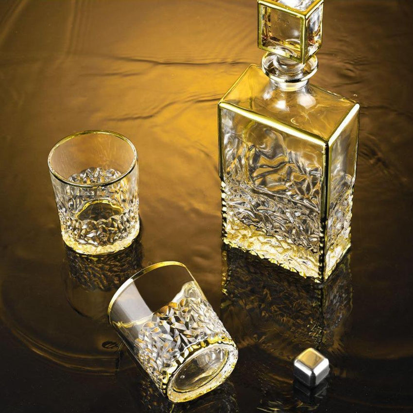 Luxurious Whiskey Decanter and Glasses Set Gift Box - Fansee Australia