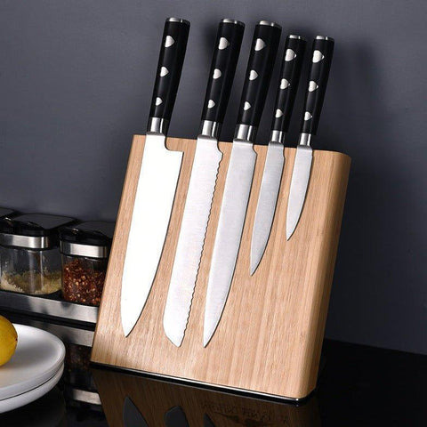 Magnetic Wooden Knife Block – Knife Organiser - Fansee Australia