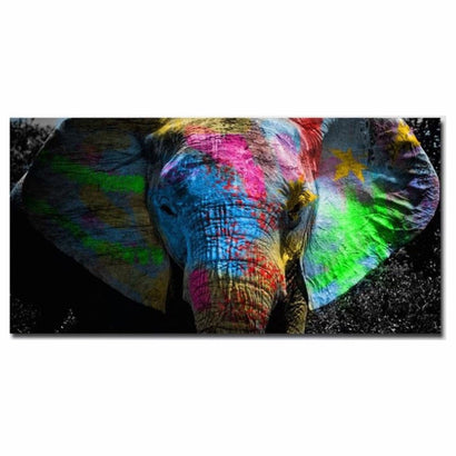 Majestic Elephant Wall Art On Canvas Print (70x140cm) - Fansee Australia