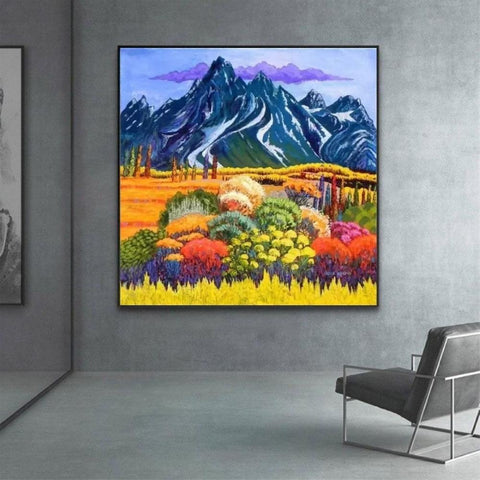 Majestic Mountains Diamond Painting Kit (50x50cm) - Fansee Australia
