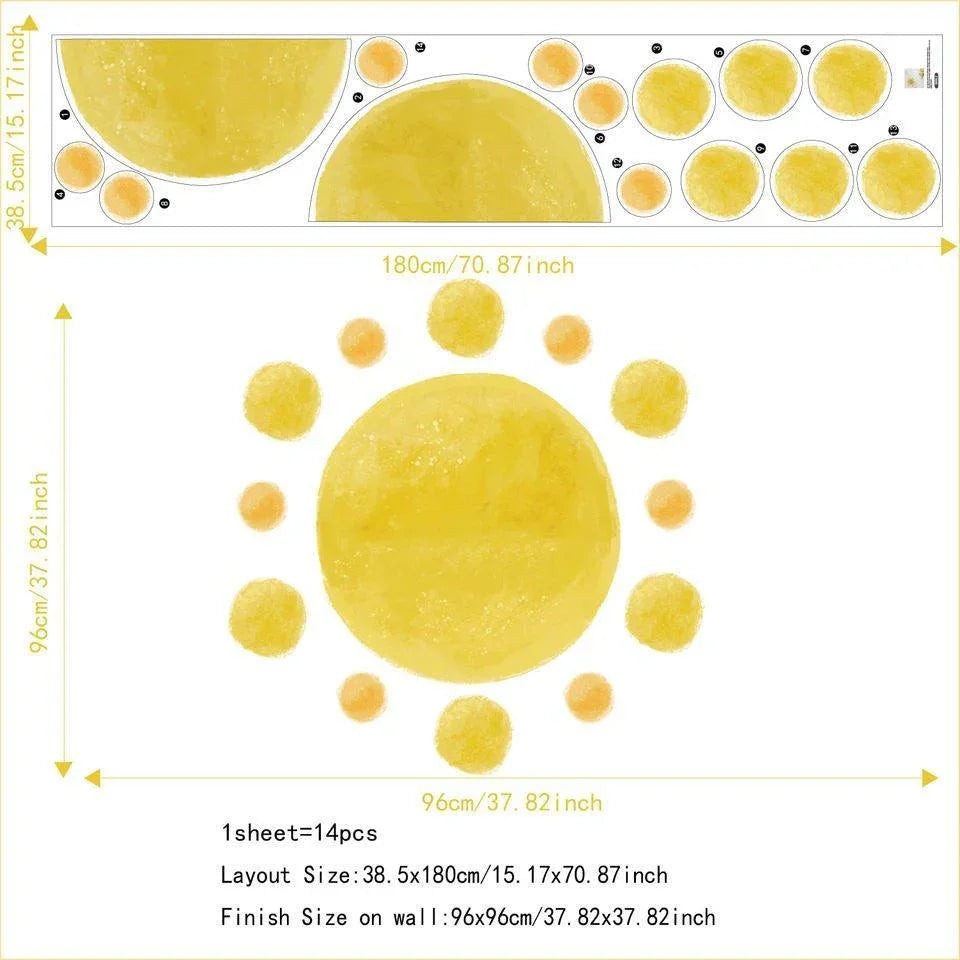 Majestic Sun Removable Wall Sticker - Fansee Australia