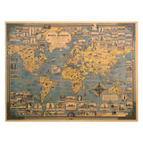 Map Of World Wonders Wall Art Poster (68.5X51.5cm) - Fansee Australia