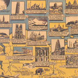 Map Of World Wonders Wall Art Poster (68.5X51.5cm) - Fansee Australia
