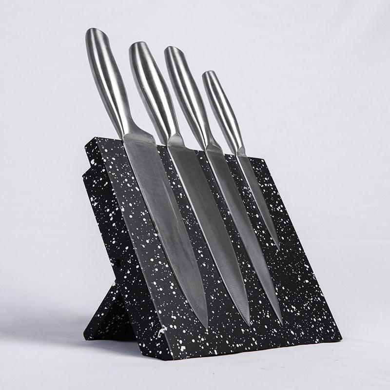 Marble Black Knife Block – Premium Magnetic Holder - Fansee Australia