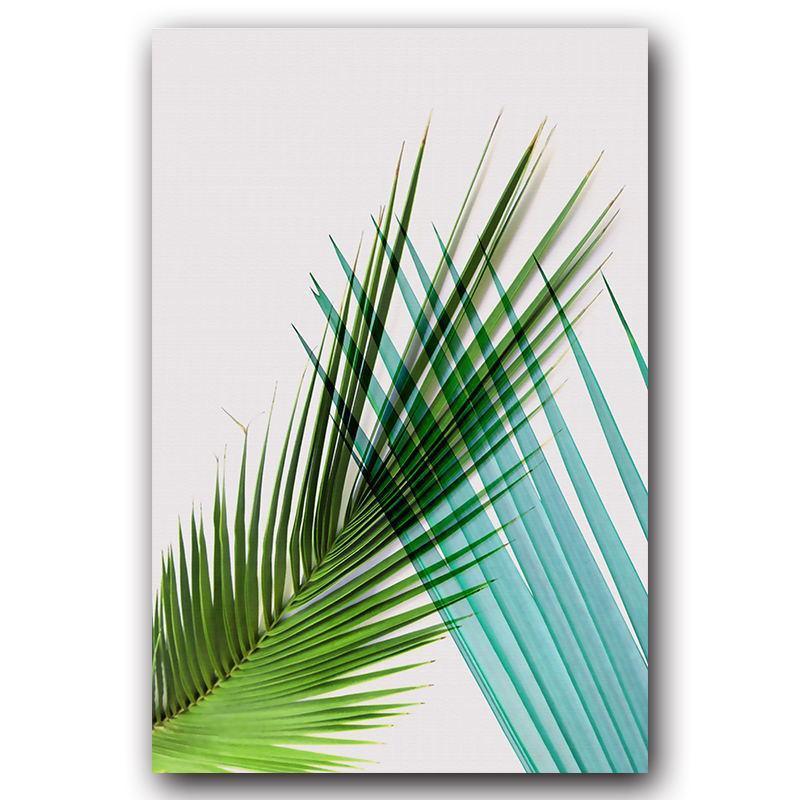 Minimalist Colour Leaves Wall Art (50x70cm Canvas Prints) - Fansee Australia