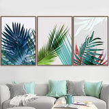 Minimalist Colour Leaves Wall Art Canvas Prints - 3 Pcs Set (50x70cm) - Fansee Australia