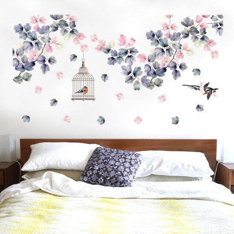 Multicolor Flowers Wall Decals For Home Decor - Fansee Australia