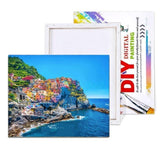 Nest In Blue Painting By Numbers Kit (40x50cm Stretched Canvas) - Fansee Australia