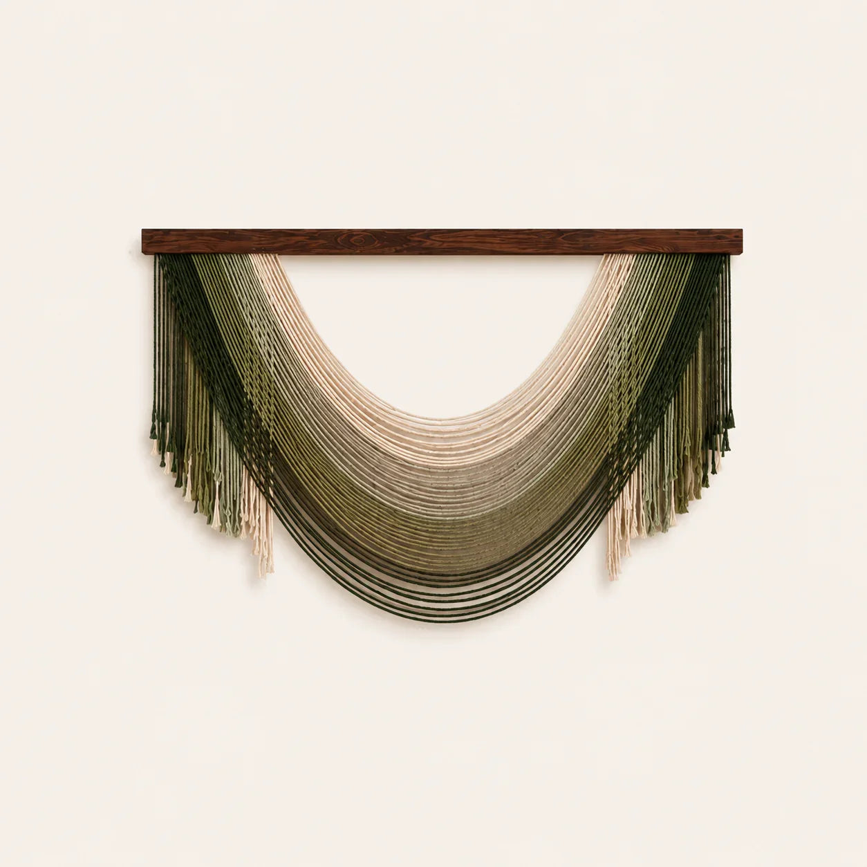 Olive Drift Fibre Wall Art – Large Handwoven Macrame Decor