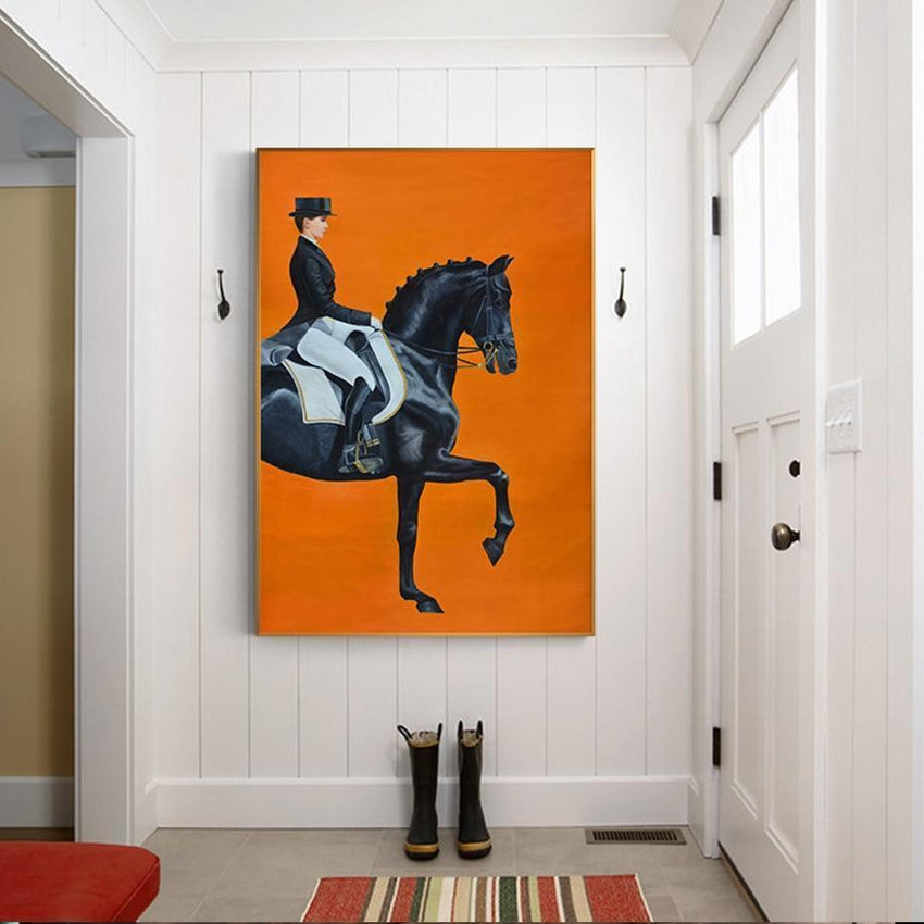 On Horseback Wall Art Canvas Prints (60x86cm) - Fansee Australia