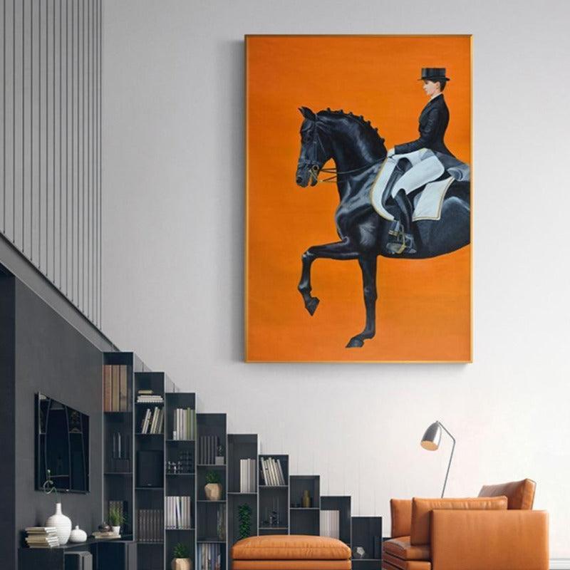 On Horseback Wall Art Canvas Prints (60x86cm) - Fansee Australia