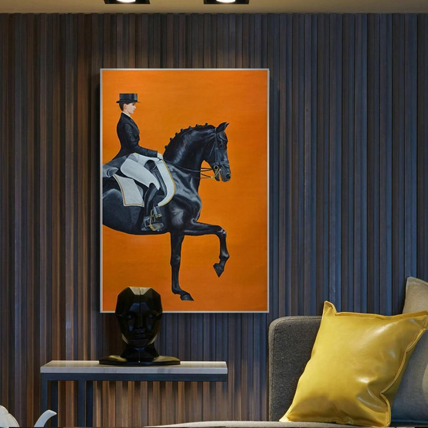On Horseback Wall Art Canvas Prints (60x86cm) - Fansee Australia