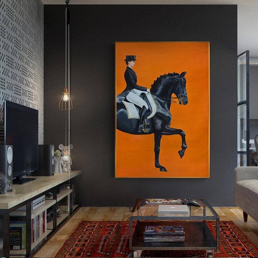 On Horseback Wall Art Canvas Prints (60x86cm) - Fansee Australia