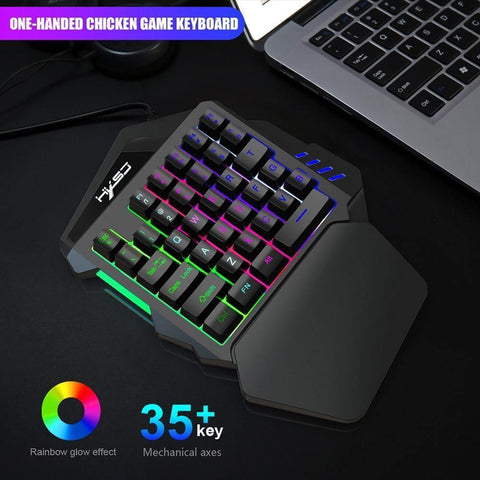 One - Handed Gaming Keyboard And Mouse Combo - Fansee Australia