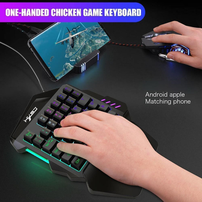 One-Handed Gaming Keyboard And Mouse Combo - Fansee Australia