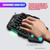 One-Handed Gaming Keyboard And Mouse Combo - Fansee Australia