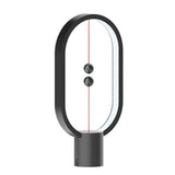 Oval Shape Magnetic Smart LED Lamp - Black - Fansee Australia