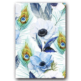 PARROTS, LEAVES & FLOWERS in Watercolour Canvas Prints - SET OF 3 - Fansee Australia