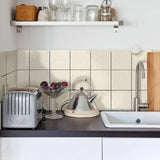 Peach Herringbone Textured Vinyl Self-Adhesive Tiles Stickers - Fansee Australia