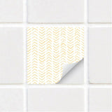 Peach Herringbone Textured Vinyl Self-Adhesive Tiles Stickers - Fansee Australia