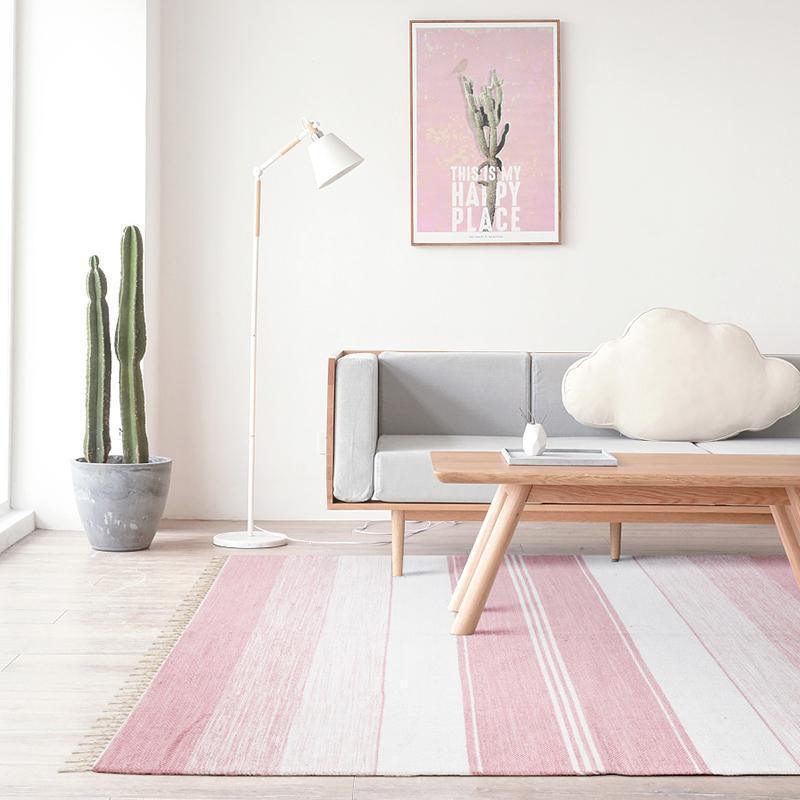 Pink Handmade Large Rug - Fansee Australia