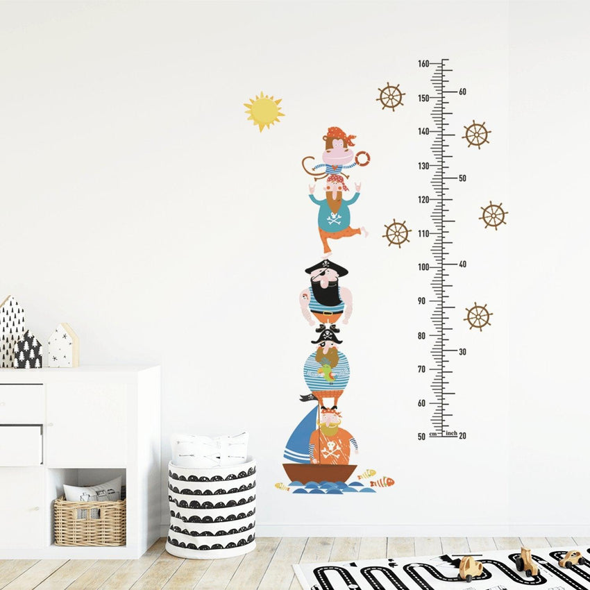 Pirates Growth Chart Wall Stickers - Fansee Australia
