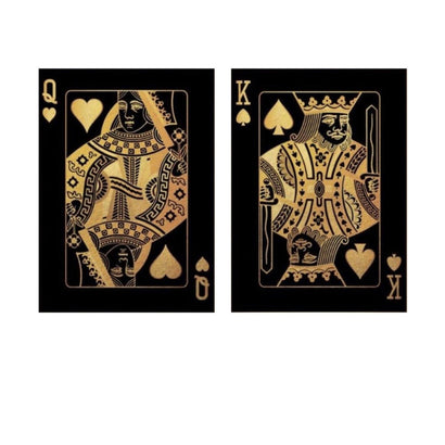 Poker King and Queen Print On Canvas - 2 Pcs Set (60x80cm) - Fansee Australia