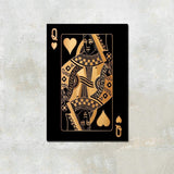 Poker King and Queen Print On Canvas - 2 Pcs Set (60x80cm) - Fansee Australia