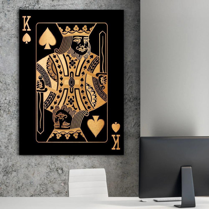 Poker King and Queen Wall Art Canvas Print (60x80cm) - Fansee Australia