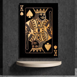 Poker King and Queen Wall Art Canvas Print (60x80cm) - Fansee Australia